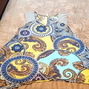 Fashionomics Hanky Bottom Tank Top Size 2X